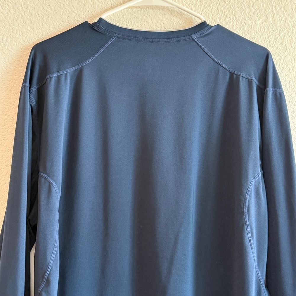 Nike Pro Dri-Fit Men’s Long Sleeve Athletic Shirt XXL– Dark Navy Performance Top - Picture 3 of 16